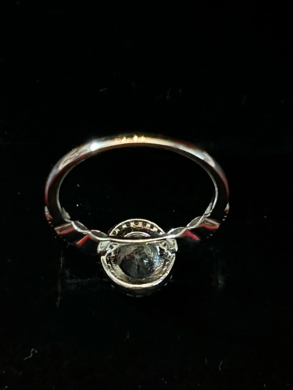 1.40CT Oval Aquamarine w/.16CTW Round White Zircon in Rhodium over 925 Silver S9